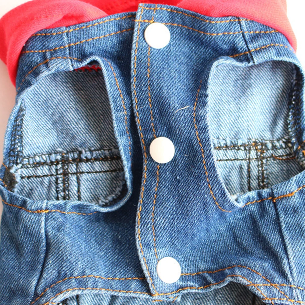 

Pet Vest Fashionable Clothing Dog Summer Clothes Denim Shirt Cute Hoodie Four Seasons