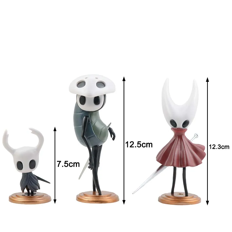 3 pçs/set cavaleiro oco anime figura gk jogo anime estatueta figura de ação modelo pvc decoração ornamento brinquedos colecionáveis