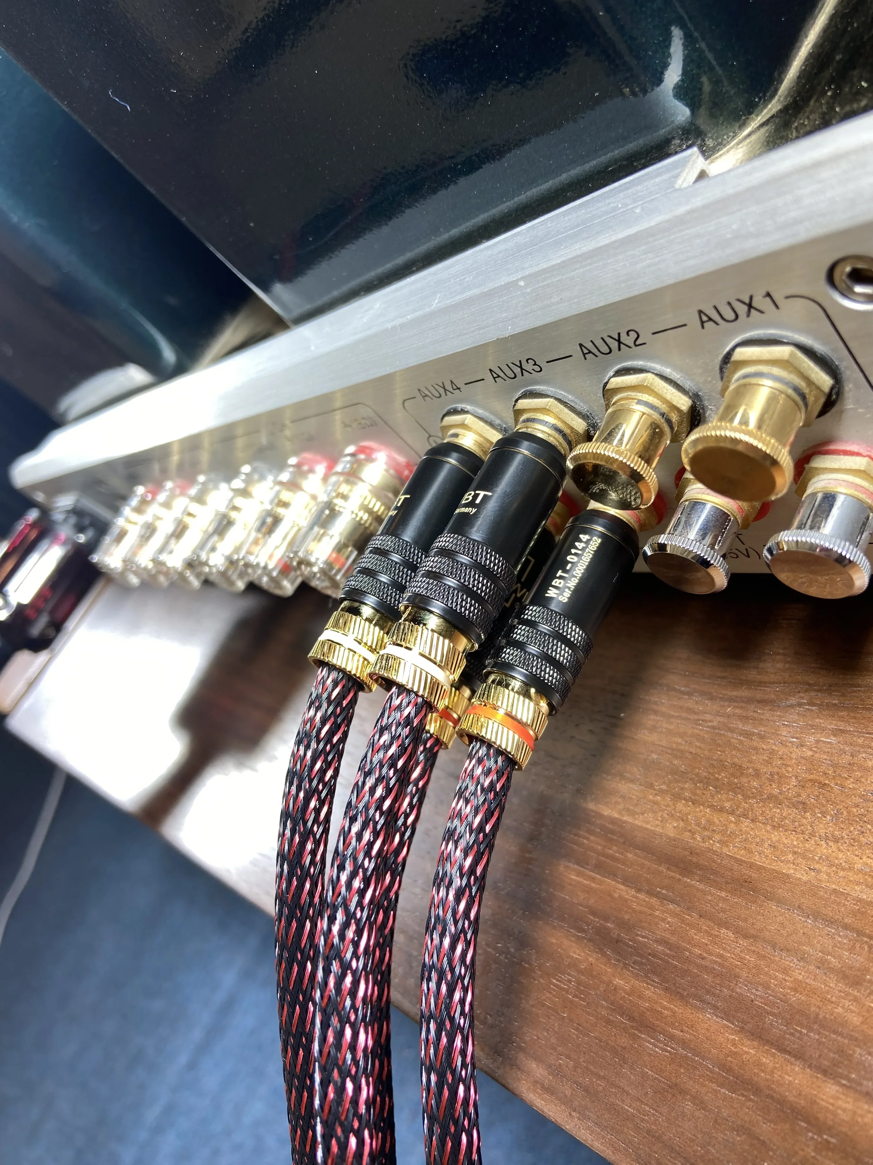 Audiocrast Hi End HIFI RCA Audio Cables Copper Tin Sleeves WBT0144 RCA Plug Cable for Superior Sound Quality