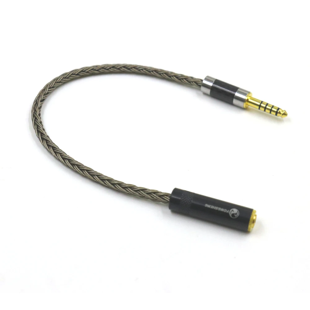 

16 Core 7N OCC Headphone Adapter 4.4MM Balanced Male to 3.5MM Stereo Female Adapter For NW-ZX507 DMP-Z1 NW-ZX300A NW-WM1Z