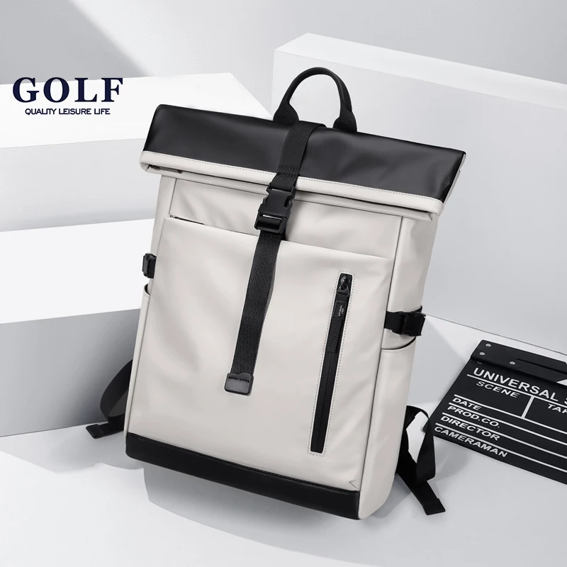 

Гольф-качество, мужской рюкзак из ткани Оксфорд большой емкости с 16-дюймовым отделением для ноутбука, высококачественная дорожная модная сумка для кемпинга
