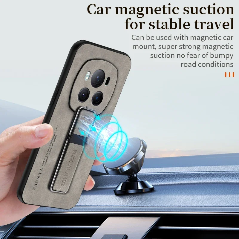 حافظة هاتف جلدية لهاتف Honor Magic 7 6 5 Ultimate 3 Pro Plus 4 Lite 5G غطاء خلفي مقاوم للصدمات حامل عدسة حماية حافظات ناعمة