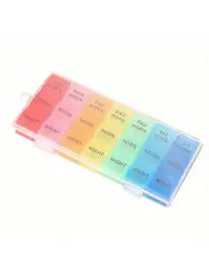 Weekly Pill Organizer, Moisture Proof 7 Day Pill Case Portable Small Travel Pill Organizer Weekly Box Medicine Organizer