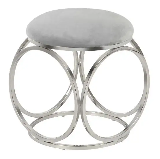 الجانب بوف البراز غرفة المعيشة الوردي المخملية جولة بوف القدم البراز الحديثة العثمانيين البراز