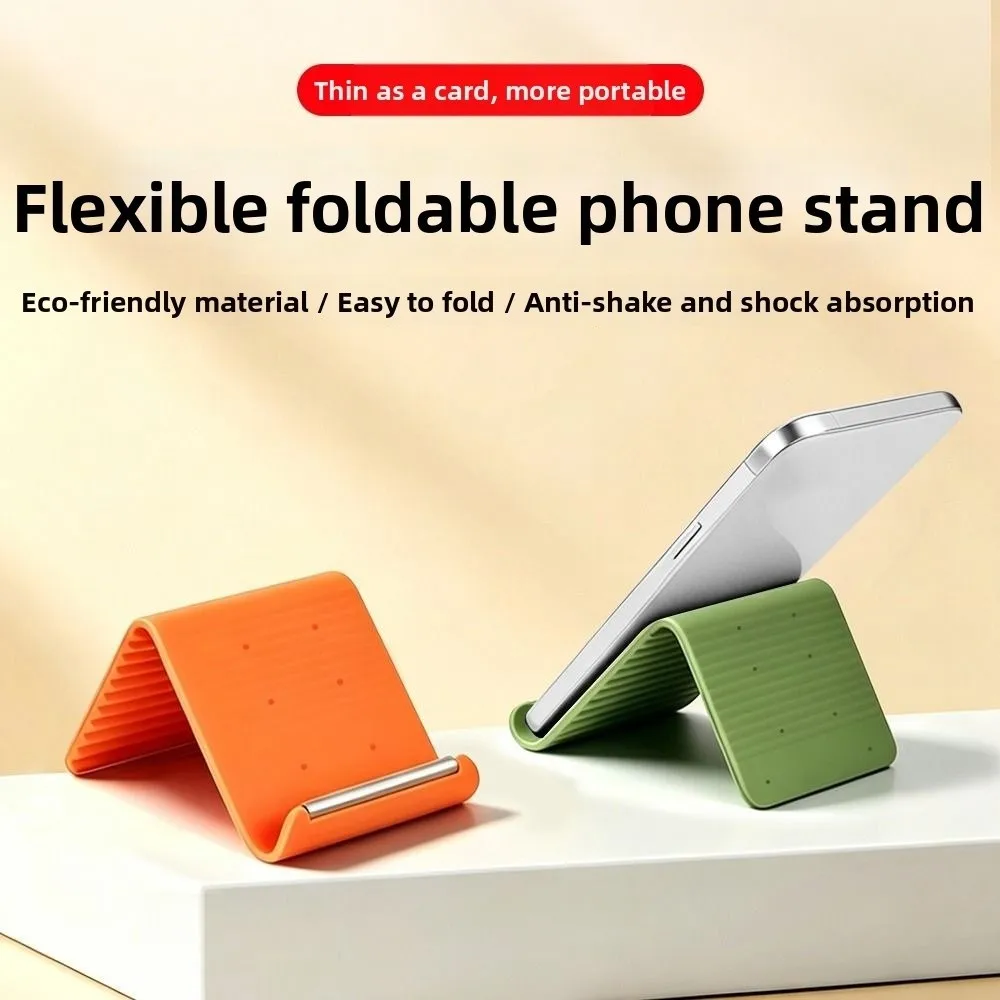 Bendable Silicone Phone Holder Adjustable Multi-Angle Foldable Phone Stand Freely Into Any Shape Anti-slip Mobile Phone Bracket