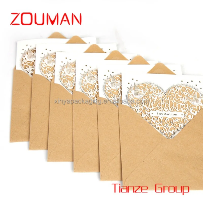 Custom , XINYA Custom Printing Laser Cut Luxury Paper Birthday Wedding Invitation Card