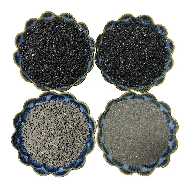 500g/Bag Black Emery Powder Grinding Carborundum for Jade Polishing Vibration Machine Fine Grinding Sand Blasting Material