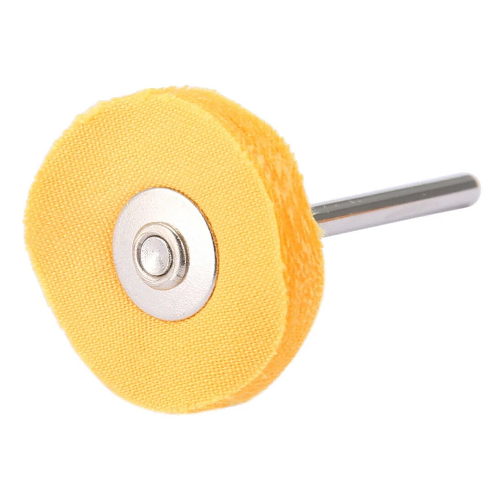 10PCS 25mm T Style Polish Buffing Wheel Grinding Head Cloth Wheel Grinder Brush For Rotary Abrasive Tools Accessories Shank