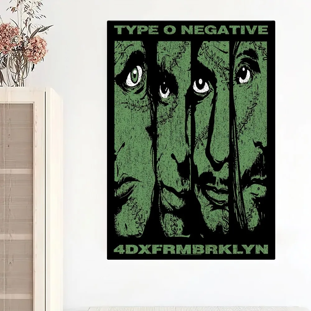 Rock Band T-Type O Negative Poster Painting Wall Pictures For Living Room Decor Sticker