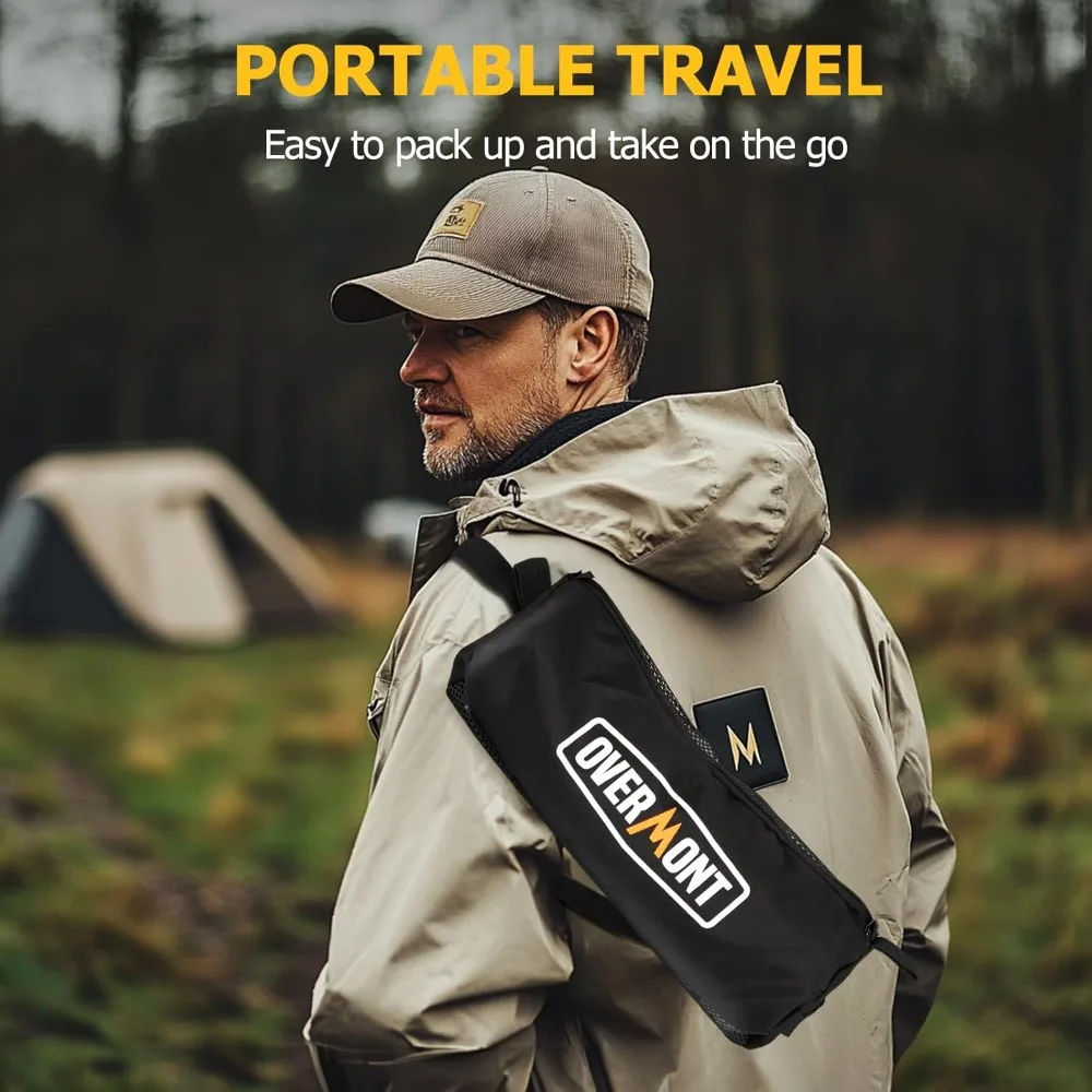 Kursi Camping Portabel Ultralight - Kursi Lipat Ringan untuk Backpacking, Mampu Menahan Beban hingga 330Lbs, Kursi Pantai Kompak