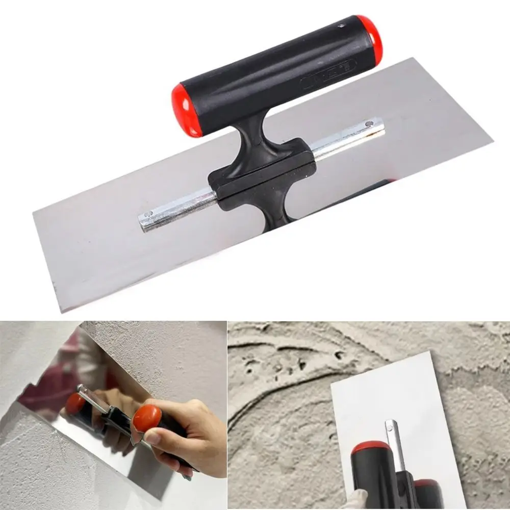 

Useful Stainless Steel Plastering Trowel Plastic Handle Ergonomic Design Drywall Trowel Scraping Tool Flooring Finishing