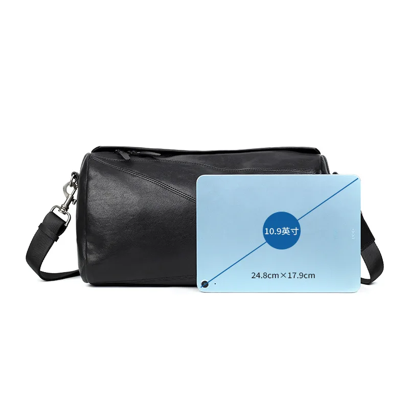 حقيبة جلدية جديدة للرجال حقيبة وسادة فاخرة حقيبة كتف رجالية عادية حقيبة كروس عصرية #2