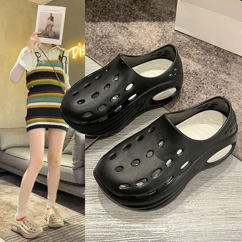 Unisex Breathable Summer Sandals Waterproof Outdoor Sports Beach Shoes Lightweight Washable Platform Couple Sandals for Women