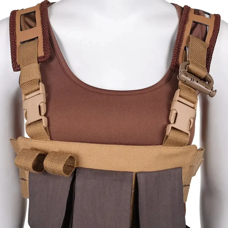 World Rebirth Zora Bennett Tactical Vest Cosplay Fantasy 2025 Movie Jurassic Costume Disguise Accessories Adult Women Party Prop