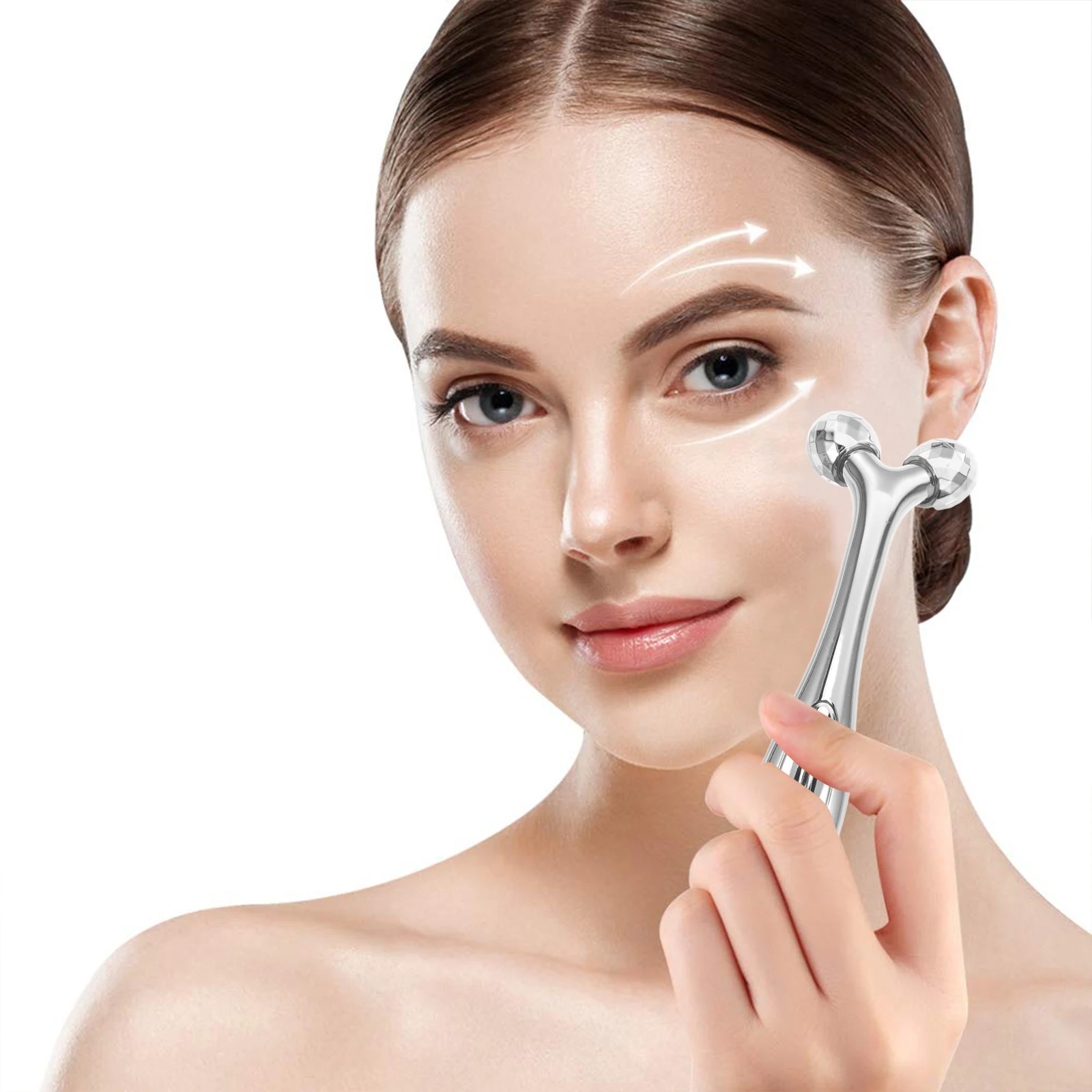 Face Sculpting Tool 3D Roller Massager For Skin Tightening Puffiness Reduction Anti-Aging Facial Care Skin Firming Face