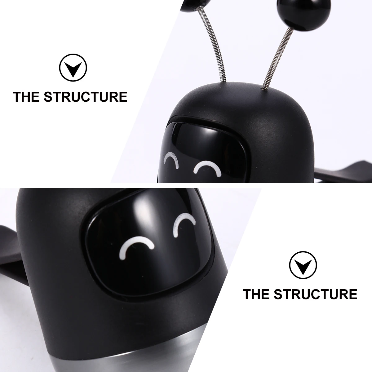 

Robot Shape Car Air Vent Perfume Clip Fragrance Balm Aroma Diffuser Essential Oil Stress Relief Freshener Ornament