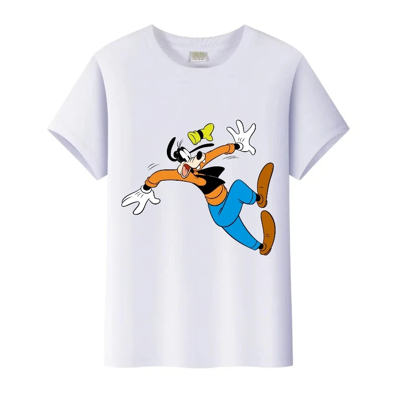 

Disney Mickey Mouse Goofy Goof Graphic Tees Woman Tshirt Family Blouses Kids t-shirt Harajuku Men O-Neck Tops Loose Clothes Gift