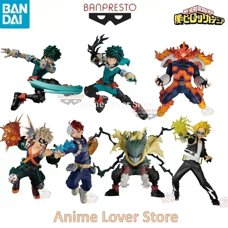 In Stock Original Banpresto My Hero Academia THE AMAZING HEROES Plus Midoriya Izuku Endeavour Bakugou Katsuki Anime Figure Toys