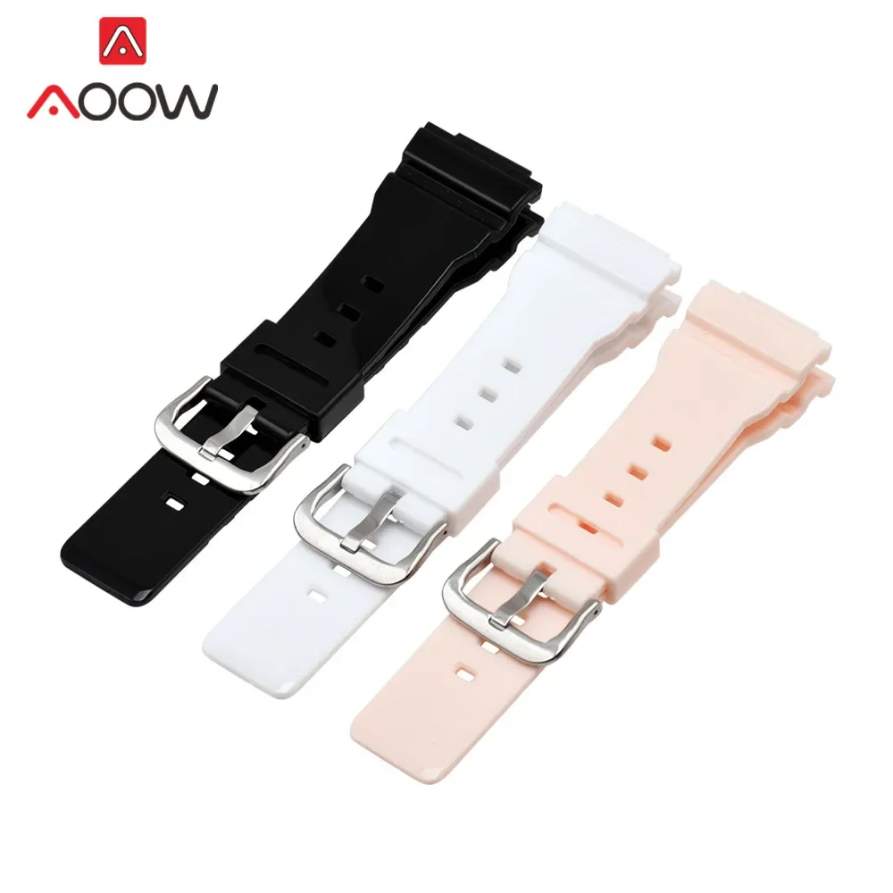 Glossy Resin Strap Watchband for Casio G-shock GMA-S110/S120 DW-5600 6900 Sport Waterproof Men Women Replace Bracelet Watch Band