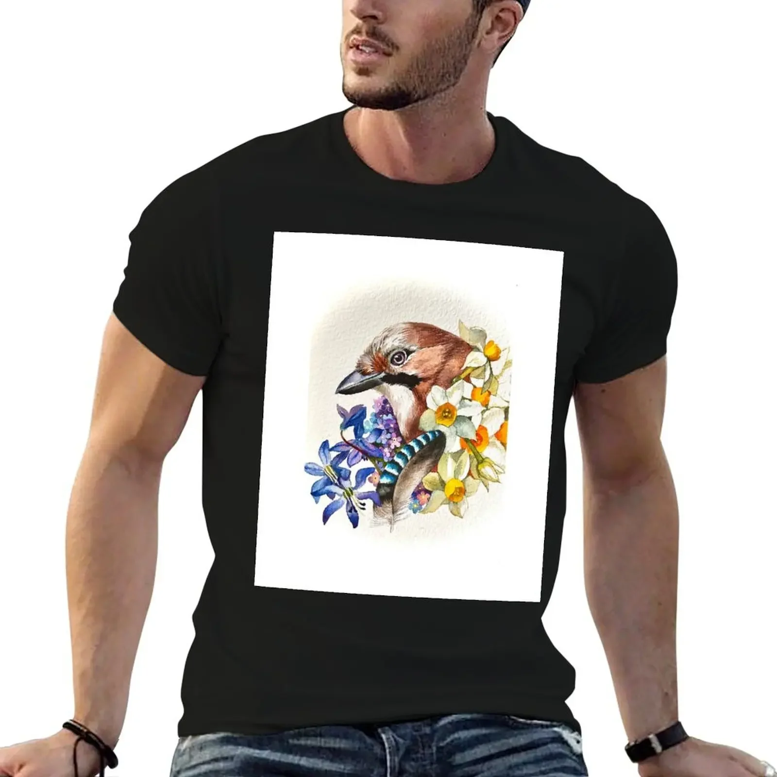 Jay and his blue magic feather T-Shirt sweat designer shirts luxury designer t shirts for men graphic