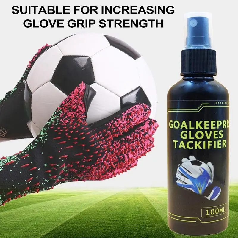 100ml luvas de goleiro de futebol aperto realce spray luvas de goleiro antiderrapante melhorado pegajoso antiderrapante suprimentos de futebol