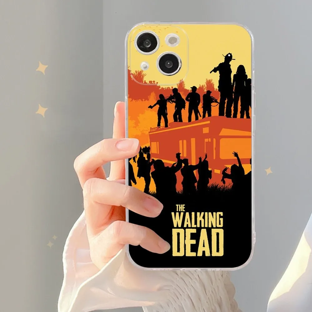 The Walking Dead Phone Case For IPhone 15 14 11 12 13 Mini Pro XS Max Cover 6 7 8 Plus X XR SE 2020 Funda Shell