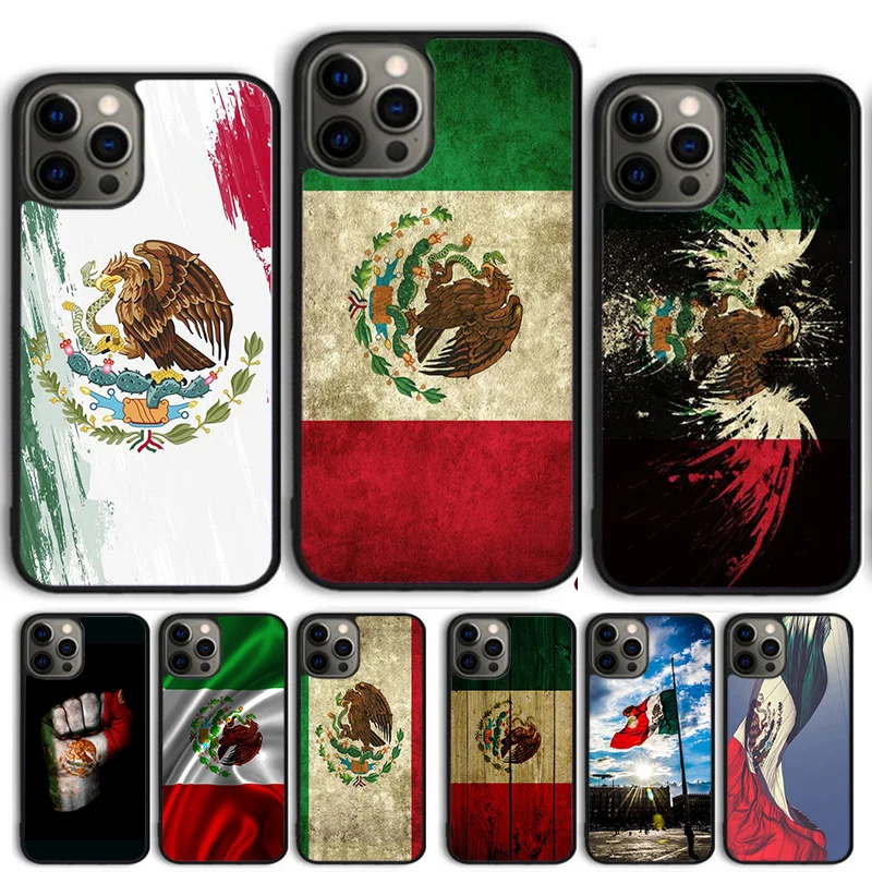 Vintage Mexico Mexican Flag Phone Case Cover For iPhone 15 16 14 13 12 Pro Max mini 11 Pro Max XS XR Plus Coque Shell