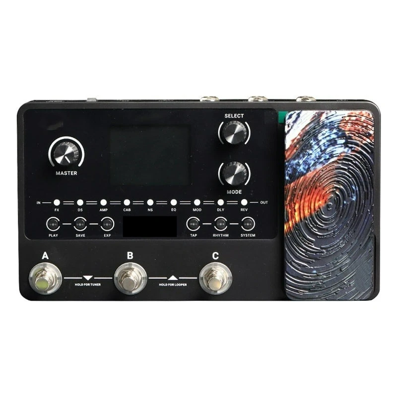Guitar Multi Effects Pedal with Multiple Effect Modules Built-in Preset Tones, for Electric Guitar Bass, Stage and Practice Use