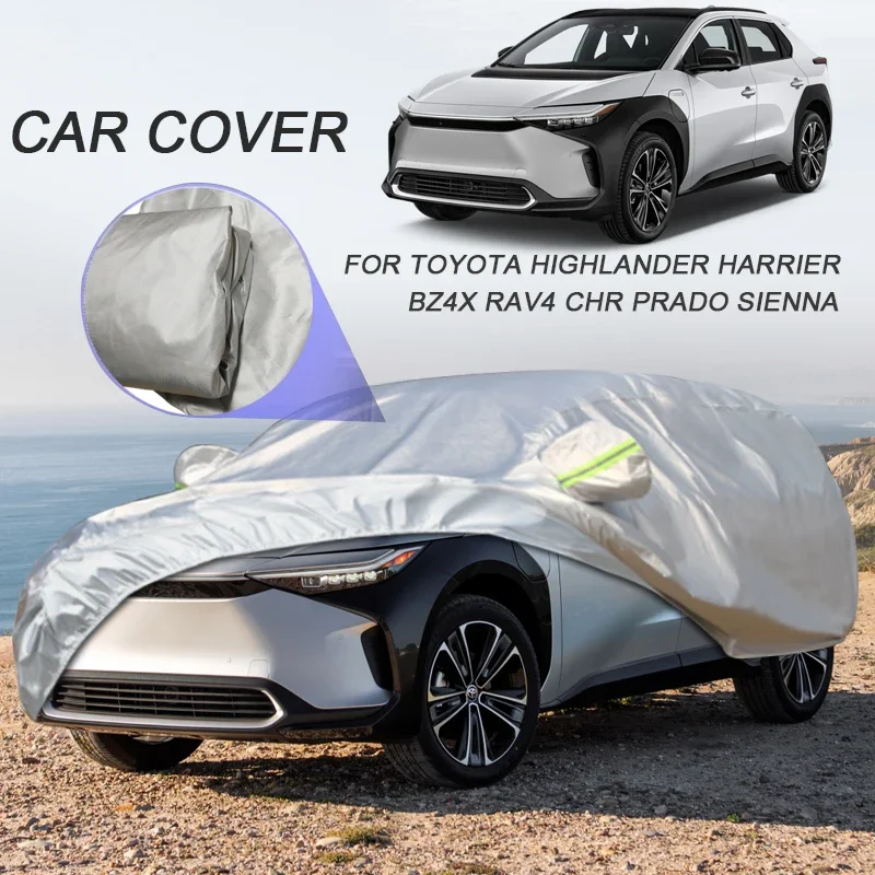 

Car 210T Polyester Cover For Toyota 4RUNNER BZ4X CHR FORTUNER HARRIER VENZA HIGHLANDER KLUGER LAND CRUISER RAIZE RAV4 SEQUOIA SI