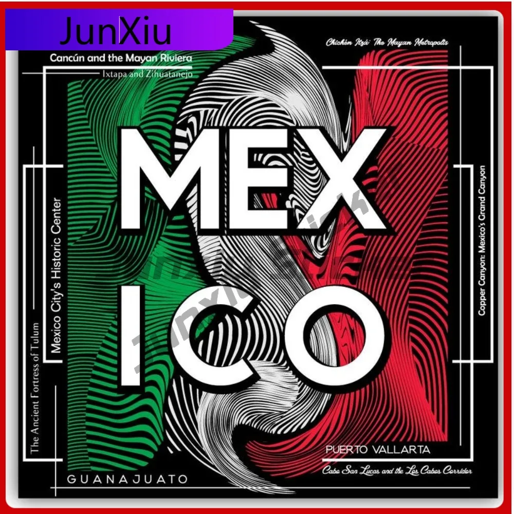 

Mexico Travel Abstract Art Vinyl Travel Sticker Exterior Accessories Waterproof Cover Scratches Decals Car Truck Bumper Water