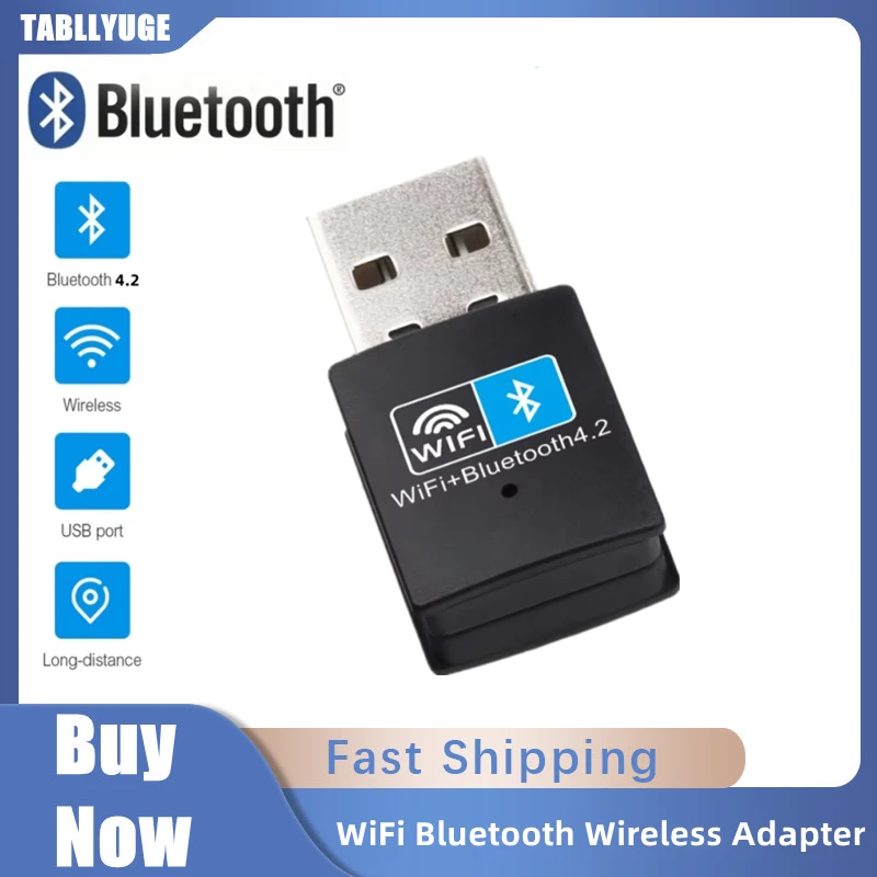 150Mbps USB WiFi Bluetooth Adapter 2 in 1 Dongle Dual Band USB Wifi Adapter USB Bluetooth Adapter Wireless Network Card For PC