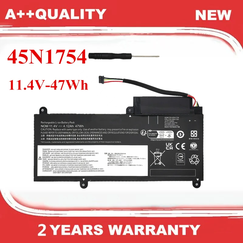 

Новый аккумулятор 45N1754 для LenovoE450 E450C E455 E460 E460C 45N1756 45N1757 45N1755 11,4 В-47 Втч