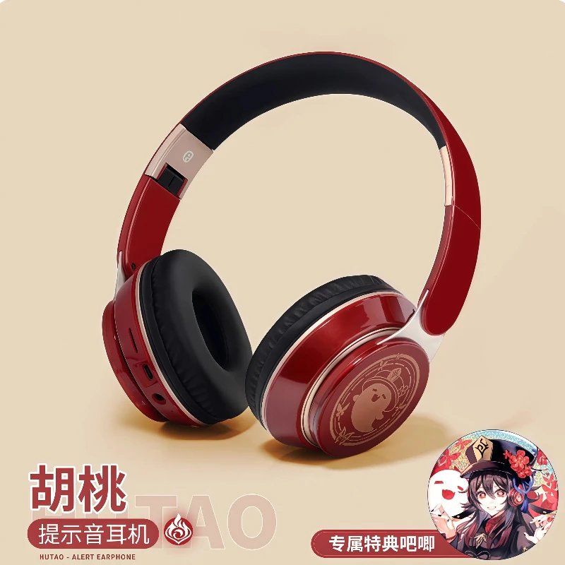 

Genshin Impact Merchandise Noise-Cancelling Bluetooth Headphones Game Peripheral Furina Nahida Xiao Collection Customized Gift