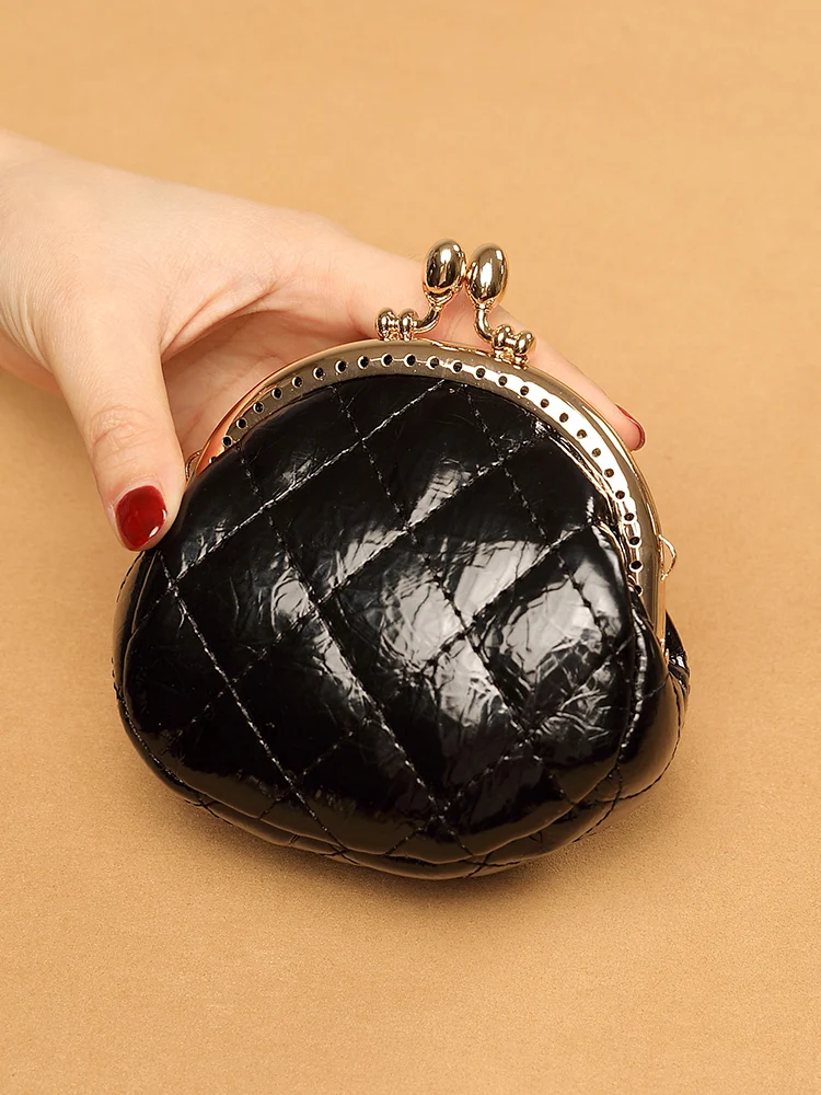 

Faionable Coin Purse Women's Cute Clip Bag Ele Chain oulder Bag Key Holder Small Bag for Young Women