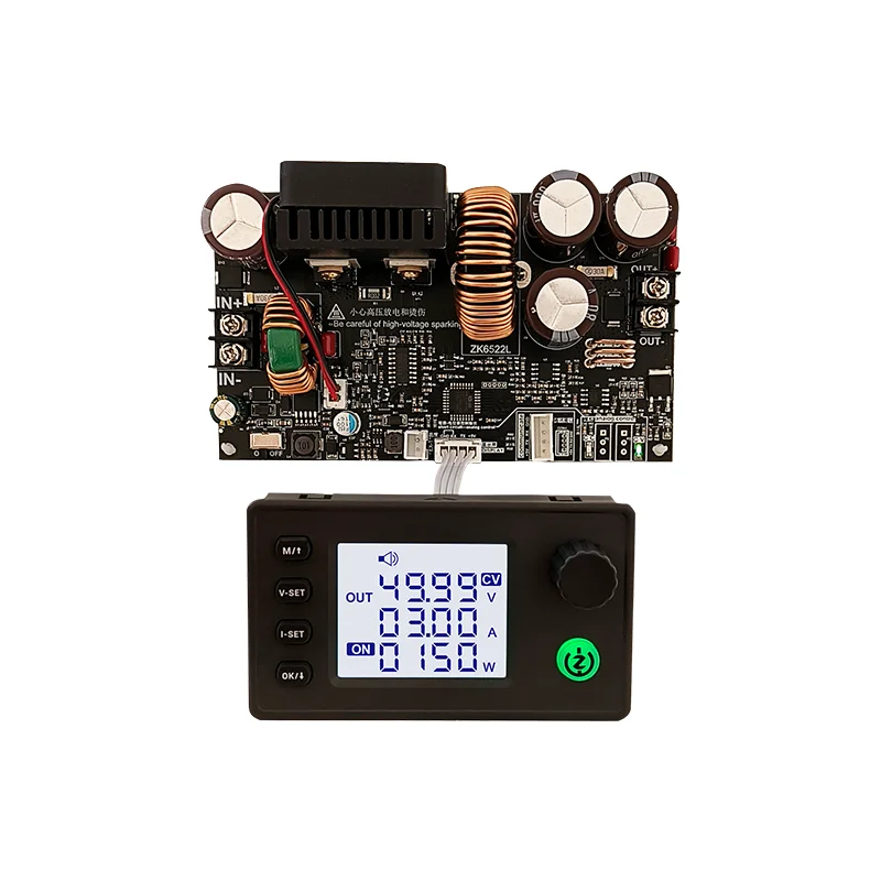 ZK-6522 CNC Step-down DC Adjustable Power Supply Constant Voltage and Current Module 22A/1400W Third Generation Upgrade