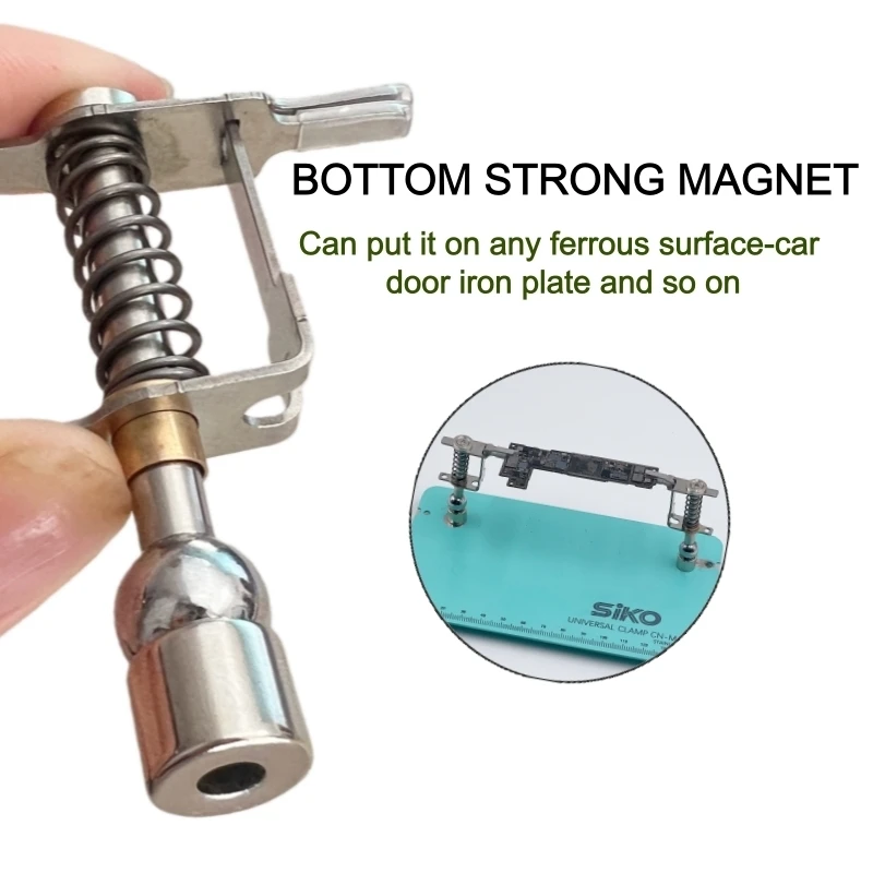 Toolour Magnetic Helping Hands Soldering Tool Press Adjust Distance PCB Clip Solder Wire Holder for Soldering/Electronics Repair