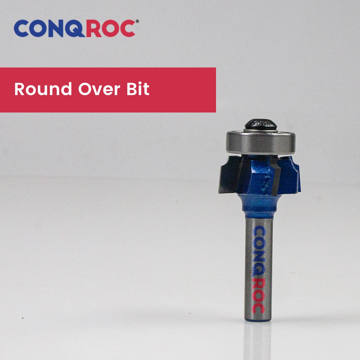 Woodworking Round Over Router Bit 8mm Shank 4-Wing Radius-1mm | 2mm | 3mm for Edge Trimming Cove Bit with Top Bearing