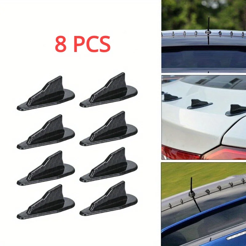 Diffusor Haifischflossen, Auto-Dachspoiler für Universal-Auto-LKW-Spoiler, Dachflügel, Flügel mit spitzem Ende, Auto-Dekorationszubehör