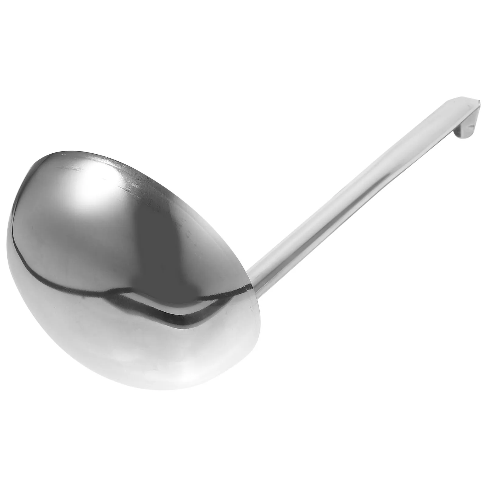 

Stainless Steel Soup Ladle 13Cm Long Handle Hanging Hook Lightweight Serving Spoon For Kitchen Restaurant Hotel