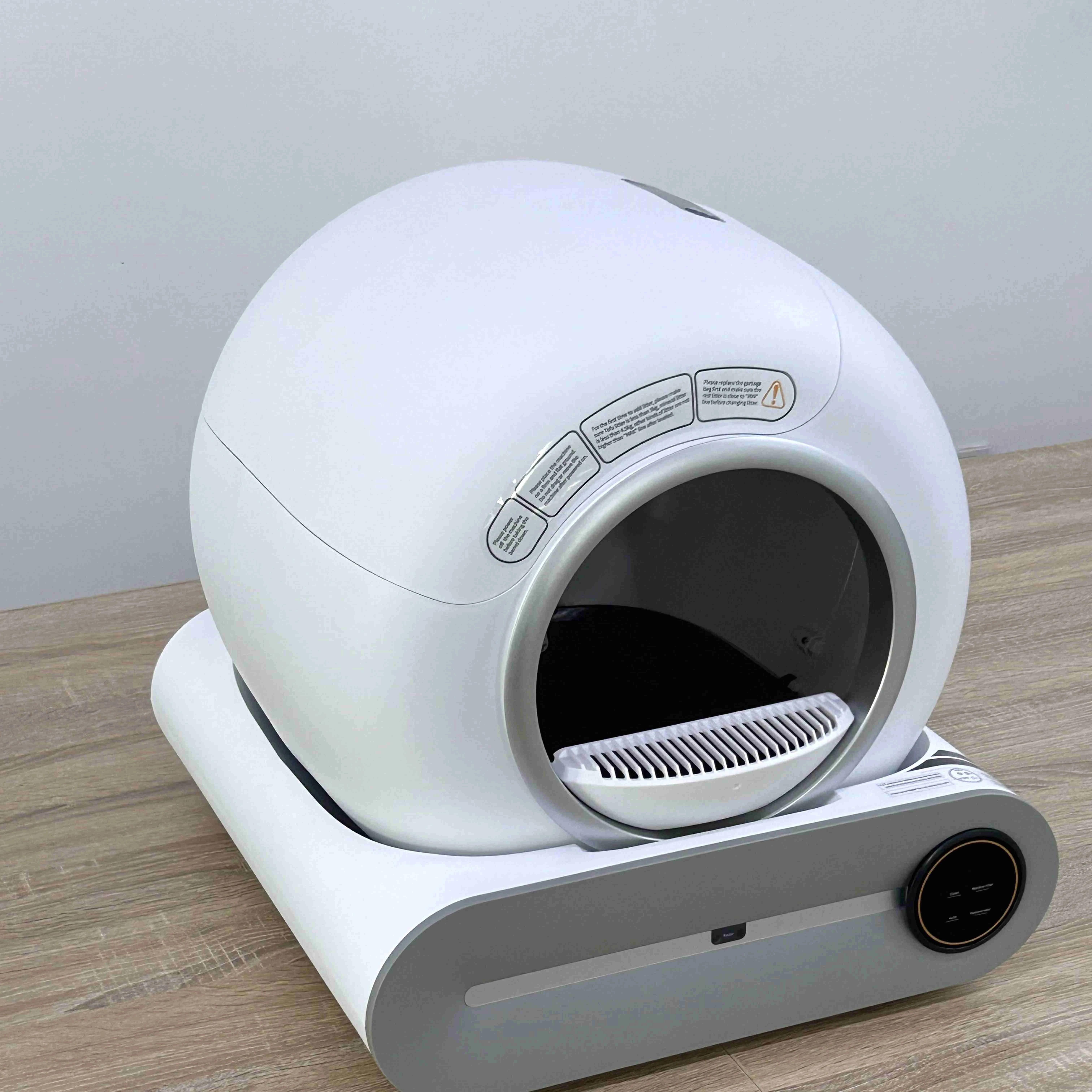 

automatic cat litter pan oversized smart cat litter box automatic cleaning closed deodorizing electric scooper