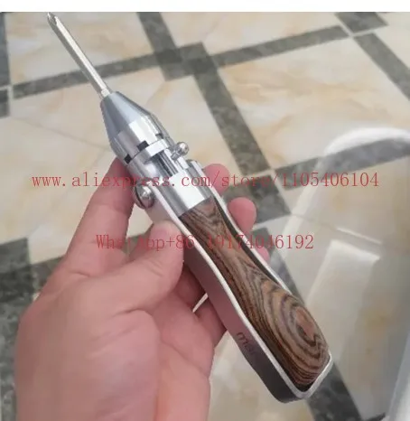 Multifunctional lever-type semi-automatic forward-reverse rotation labor-saving wooden handle vintage ratchet screwdriver