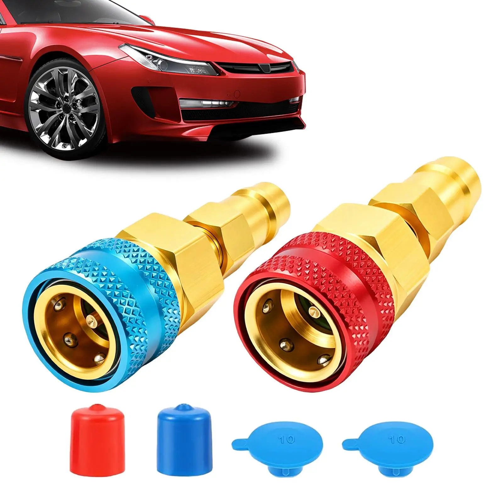 

R1234yf Adapter Refrigerant Hose Fitting High Low Side Connector Conversion Kit for Ac Charging Car Air Conditioning System