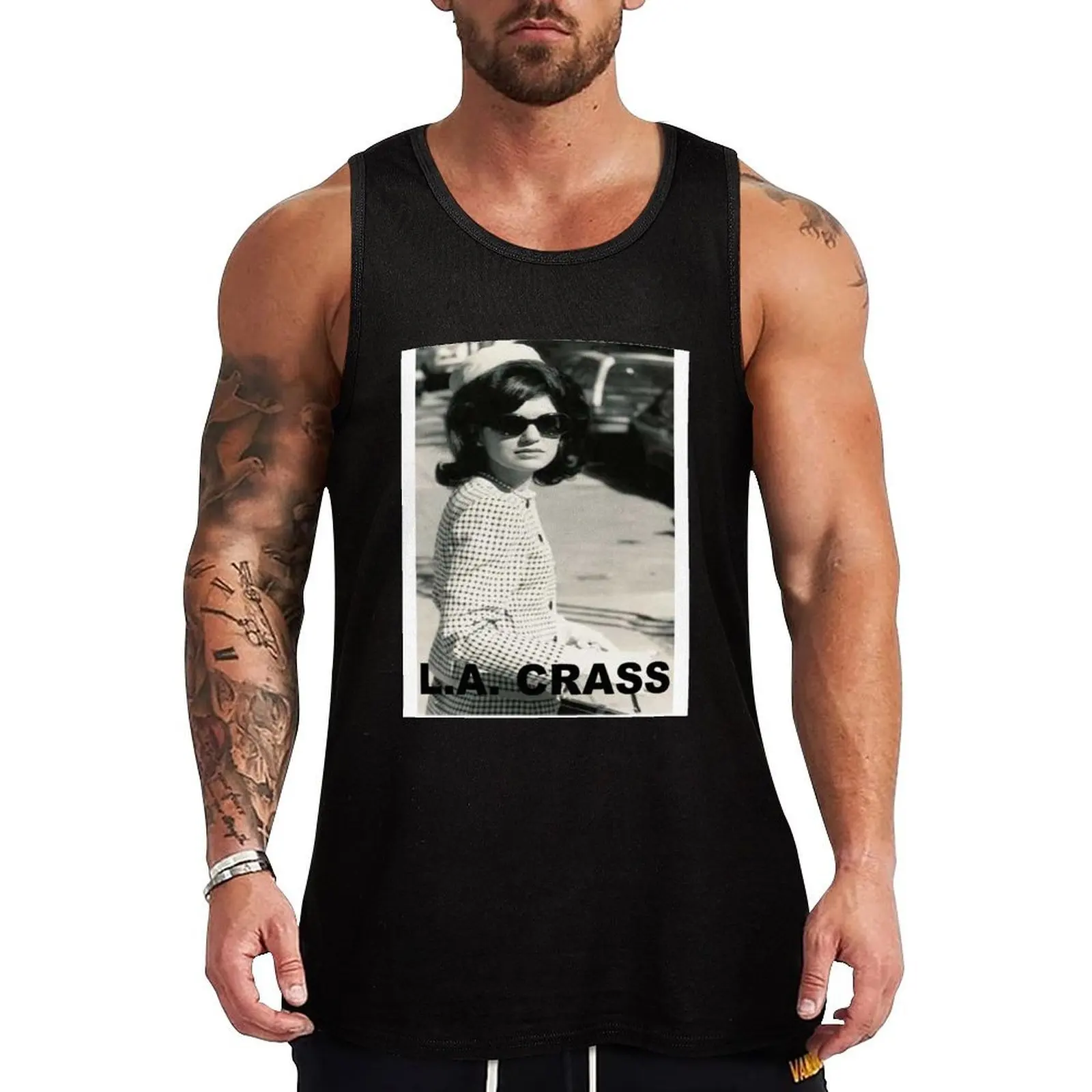 Jackie Kennedy Onassis - L.A. CRASS Camiseta regata Dry Fit para treino, sem mangas, camisa atlética