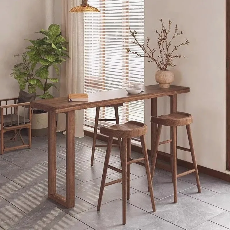 

Барные столы для небольших квартир, ретро-дизайн, из массива дерева, экономия пространства, простая мебель для гостиной, Tavola Da Tavola YS40CC