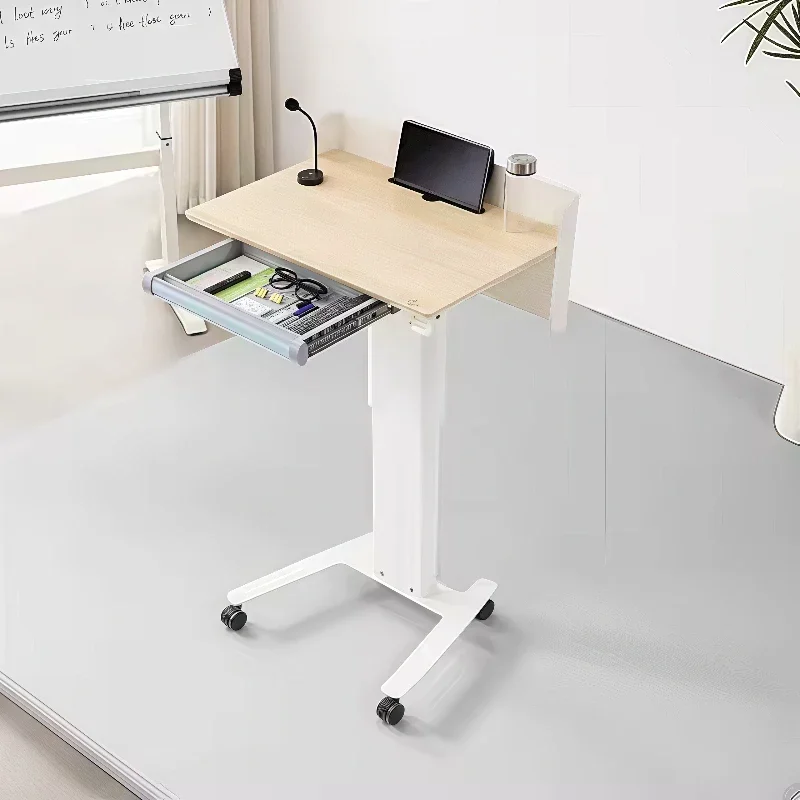 Reception Desks Nails Meeting Room Podium Platform Table Speech Stand Concierge Consultation Support Customization Pink Table