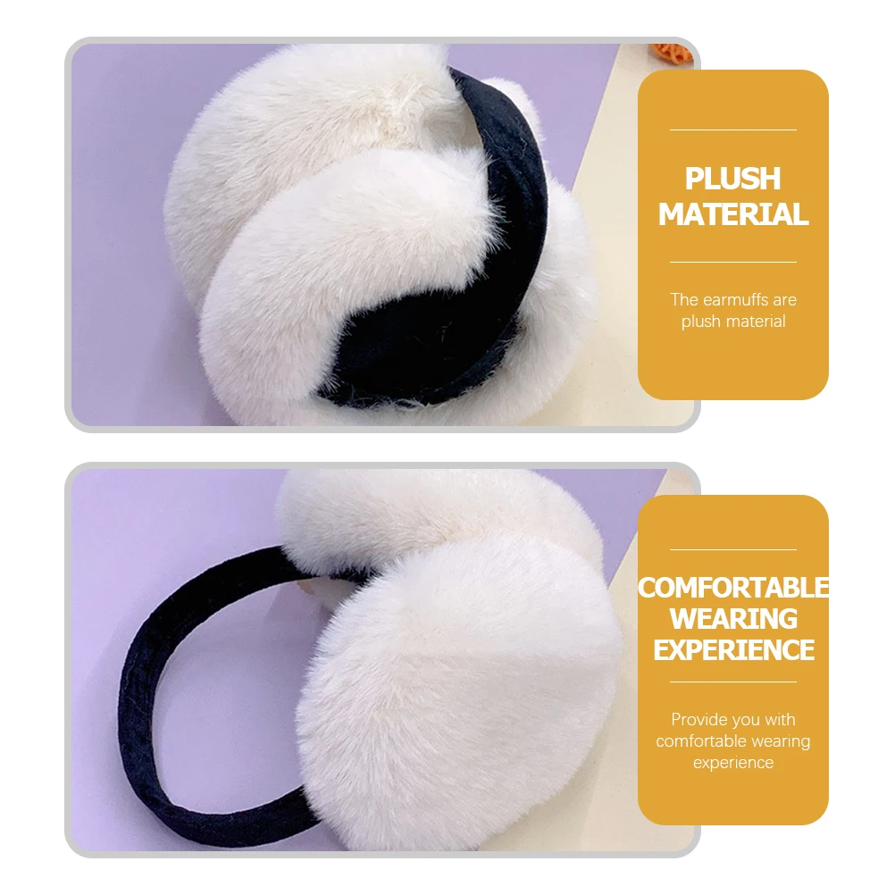 

Winter Ear Warmer Ear Cycling Bucket Hat Warmer Men Women White Outdoor Accessories