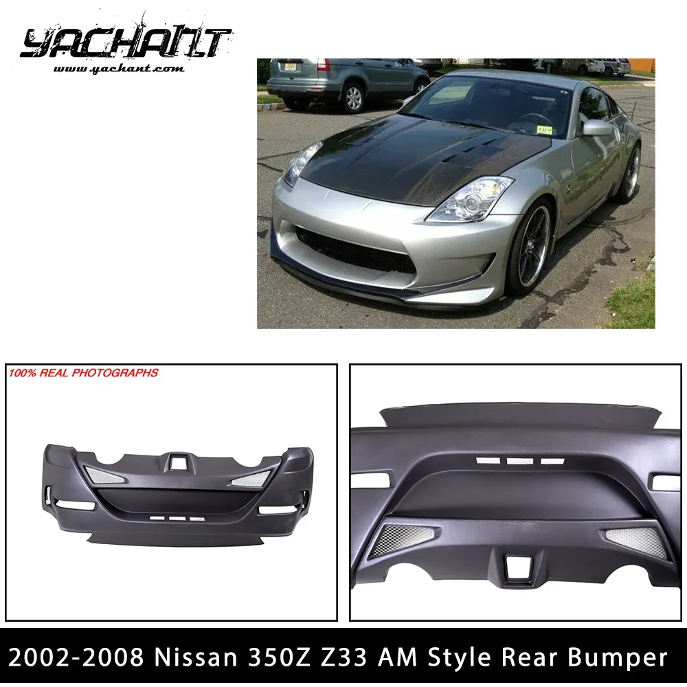 

Car-Styling Auto Accessories FRP Fiber Glass Rear Bumper AM Style Fit For 2002-2008 Nissan 350Z Z33