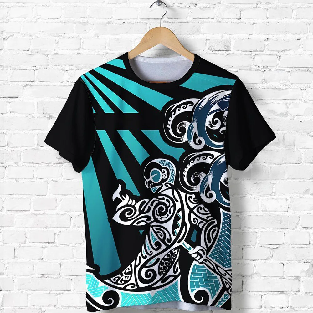 2024 New Style Men's Short Sleeve T Shirts Polynesian Hawaiian Turtles 3D Pattern Shirts Fashion Streetwear Casual T Shirt Tops