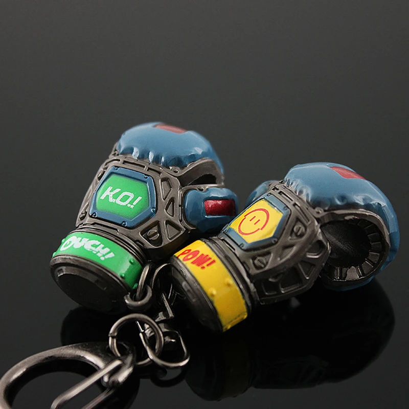 Game Boxing Gloves Keychain For Men Pathfinder Heirloom Gloves Alloy Pendant Key Chain Cool Car Bag Keyring Hip Hop Jewelry