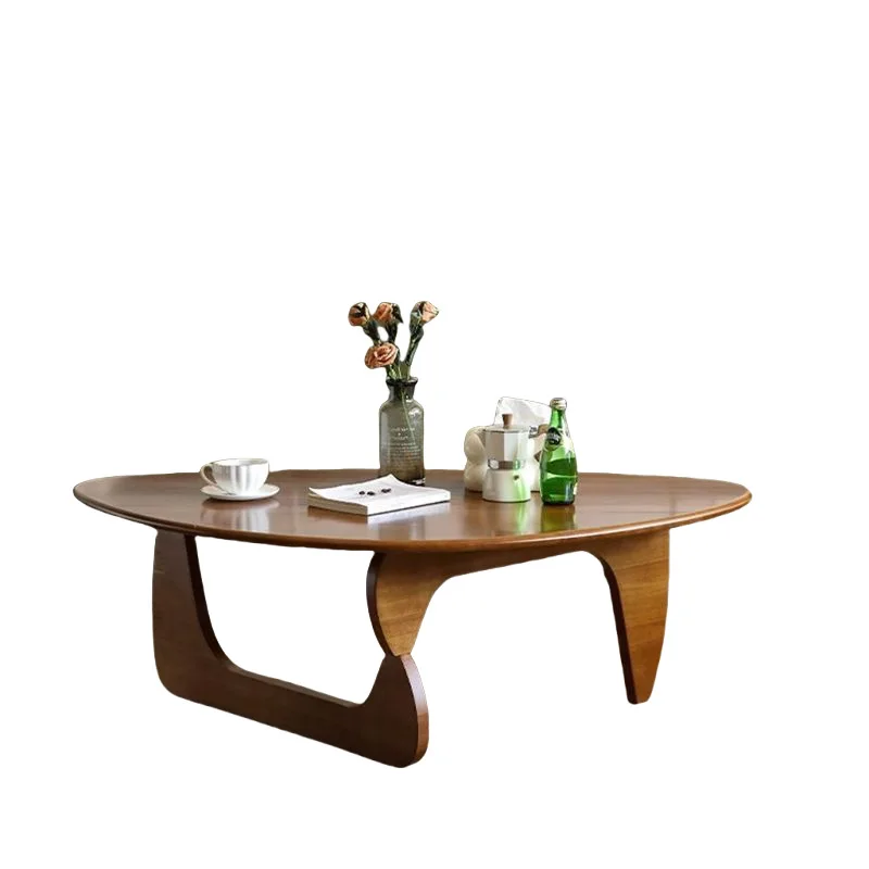 

Solid wood new tea table small apartment triangular Nordic special-shaped coffee table retro simple modern Japanese living